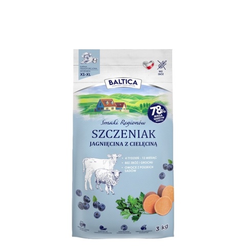 BALTICA - Jagnięcina z cielęciną dla szczeniąt wszystkich ras 3kg