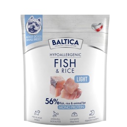 BALTICA - NUTRACEUTIC - hipoalergiczna karma ryba z ryżem XS/S 1kg LIGHT