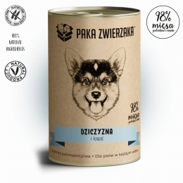 Paka Zwierzaka - Dziczyzna i łosoś 400g