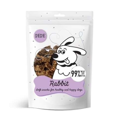 Paka Zwierzaka - PEPE Rabbit - Mini przysmaki Królik 70g