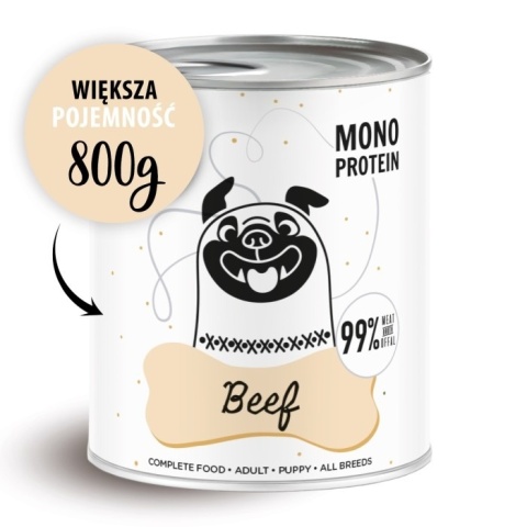 Paka Zwierzaka - Pepe Mono Protein Beef (wołowina) 800g