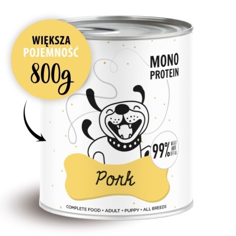 Paka Zwierzaka - Pepe Mono Protein Pork (wieprzowina) 800g