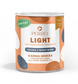 Perro - Light - Kaczka z warzywami - Monobiałkowa formuła dla psów dorosłych 800g
