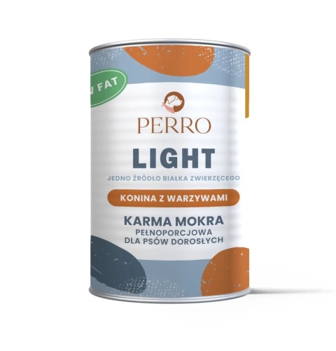 Perro - Light - Konina z warzywami - Monobiałkowa formuła dla psów dorosłych 400g