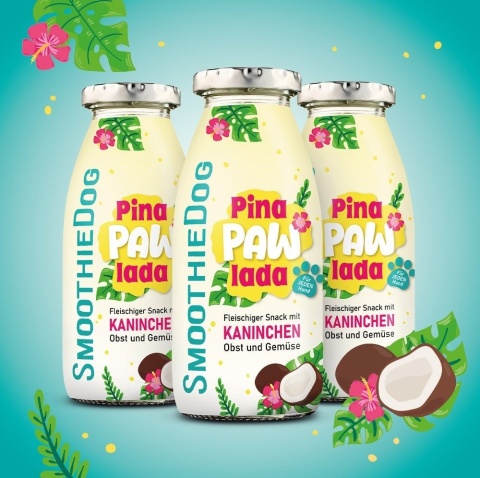 Smoothie Dog Pina Paw Lada - królik z warzywami i owocami 250ml