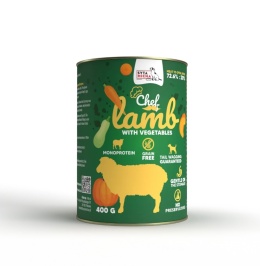Syta Micha - Jagnięcina z warzywami Chef - mokra karma dla psa 400g