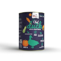 Syta Micha - Kaczka z warzywami Chef - mokra karma dla psa 400g