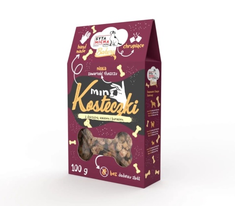 Syta Micha - Mini kosteczki - ciasteczka z dziczyzną 100g