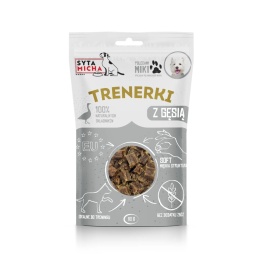 Syta Micha - Trenerki z gęsią dla psa 80g
