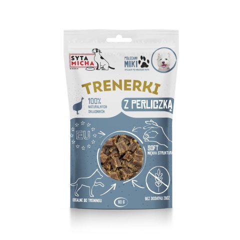 Syta Micha - Trenerki z perliczką dla psa 80g