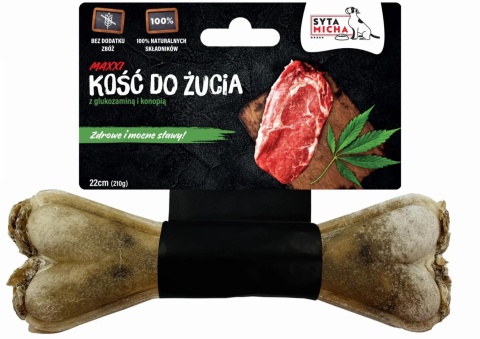 Syta Micha - Kość do żucia dla psa na mocne stawy 22cm MAXXI