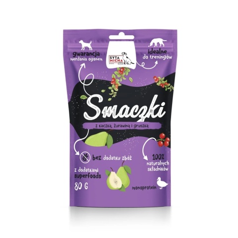 Syta Micha - Smaczki z kaczką, żurawiną i gruszką 80g