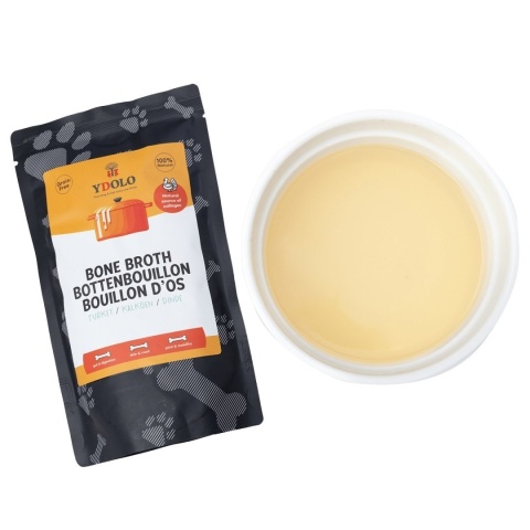 YDOLO Bone Broth Turkey - bulion kolagenowy z kości indyka dla psów i kotów 230ml