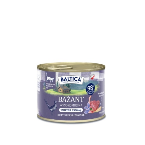 BALTICA - Karma mokra dla kota - Bażant 185g