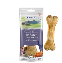 BALTICA - Kość do żucia 12cm - Bażant z jagodami goji 1 szt.