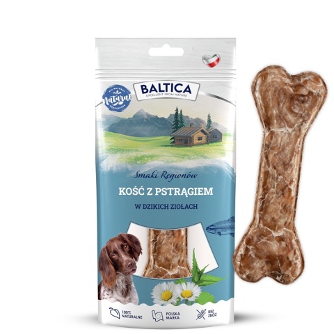 BALTICA - Kość do żucia 12cm - Pstrąg w dzikich ziołach 1 szt.