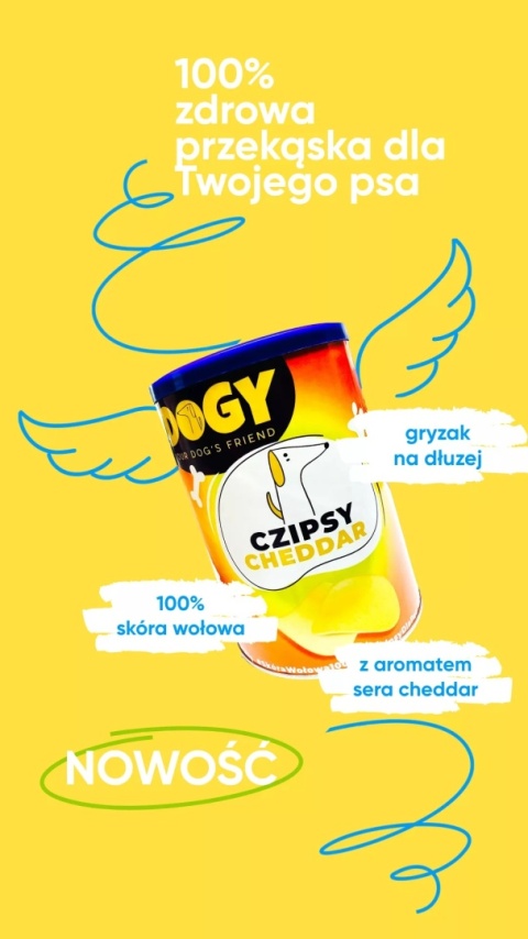 DOGY - Czipsy z serem Cheddar 120g