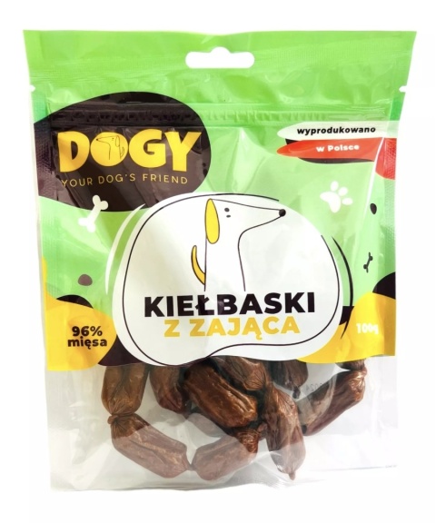 DOGY - Kiełbaski z zająca 100g
