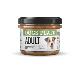 Dogs Plate Adult - Karma mokra dla psa z indykiem i wołowiną 180g
