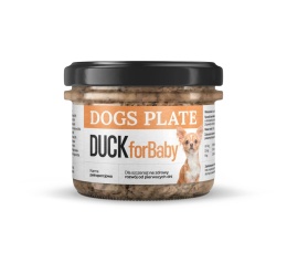 Dogs Plate for Baby Duck - Karma mokra z mięsa z kaczki dla szczeniąt 180g