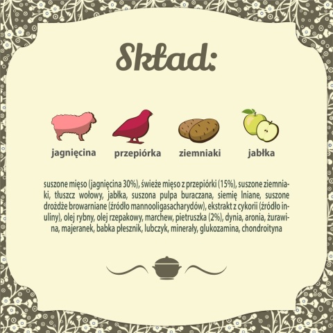 FOLK - MINI Podhalańska pieczeń z jagnięciny z dodatkiem przepiórki i pietruszki 1,6kg