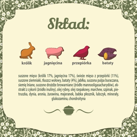 FOLK - MINI Staropolska uczta mięsna z królikiem, jagnięciną i przepiórką 1,6kg
