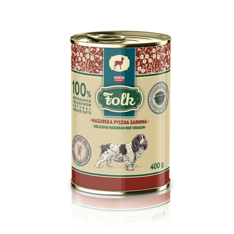 FOLK - Mazurska pyszna sarnina - Karma mokra dla psa 400g