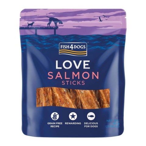 Fish4Dogs - Salmon Sticks - Przysmaki dla psa - z łososia 85g