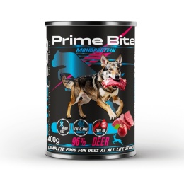 Game Dog - Prime Bite - Jeleń z jabłkiem - mokra karma dla psa 400g