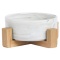 Miska ceramiczna dla psa 400ml - marmurowa - szary