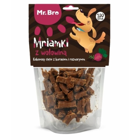 Mr. Bro Mniamki Air Dried - Przysmaki dla psa z Wołowiny 80g