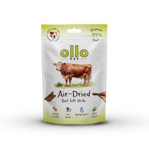 Ollo Air-Dried Beef Soft Sticks - Przysmaki dla psa z Wołowiny 80g