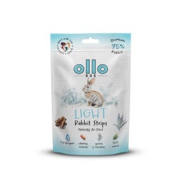 Ollo Air-Dried Light Rabbit Strips - Przysmaki funkcyjne dla psa 80g