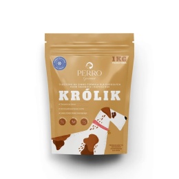 PERRO Gourmet - Karma tłoczona na zimno dla psów dorosłych średnich i dużych ras Królik 1kg