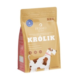 PERRO Gourmet - Karma tłoczona na zimno dla psów dorosłych średnich i dużych ras Królik 9kg