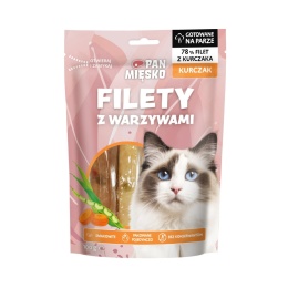 Pan Mięsko - Przysmak dla kota Filet z kurczaka z warzywami 100g