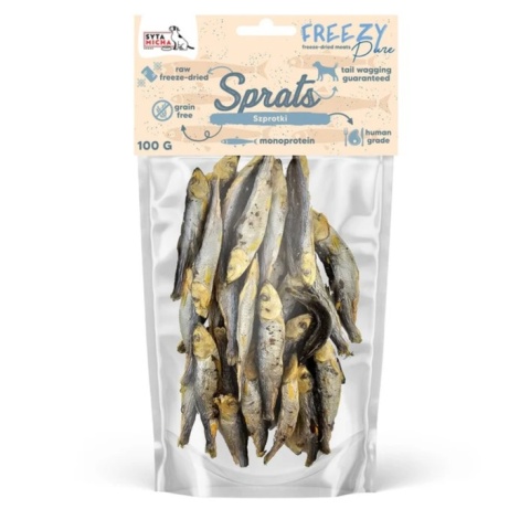 Syta Micha - FREEZY - Liofilizowane szprotki dla psa 100g