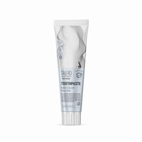 Tauro Pro Line - Pure Nature Pasta do zębów z kaolinem i nanocząsteczkami srebra 100ml