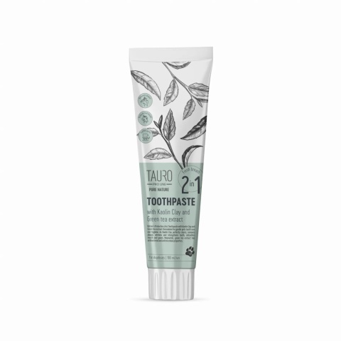 Tauro Pro Line - Pure Nature Pasta do zębów z kaolinem i zieloną herbatą 100ml