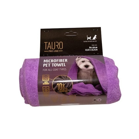 Tauro Pro Line - Ręcznik z mikrofibry 60x90cm Fioletowy