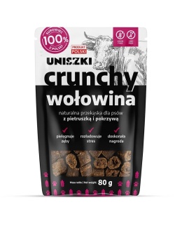 Uniszki - Crunchy wołowina z pietruszką i pokrzywą 80g