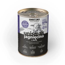 Uniszki - UNIsmak jagnięcina z dynią - karma mokra dla psa 410g