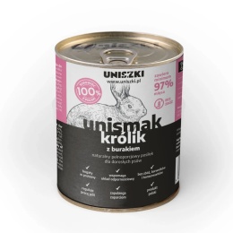 Uniszki - UNIsmak królik z burakiem - karma mokra dla psa 800g
