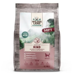 WILDES LAND DOG - Wołowina - półwilgotna karma dla psa 1,5kg