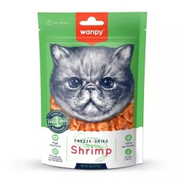Wanpy - Freeze Dried Shrimp - Liofilizowane Krewetki dla kota 20g