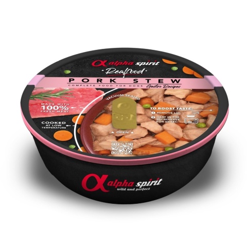 Alpha Spirit - Real Food Pork - Karma mokra dla psa Wieprzowina 280g