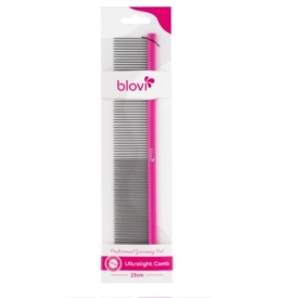 Blovi - Bardzo lekki grzebień metalowy 23cm, mieszany rozstaw pinów (50/50)