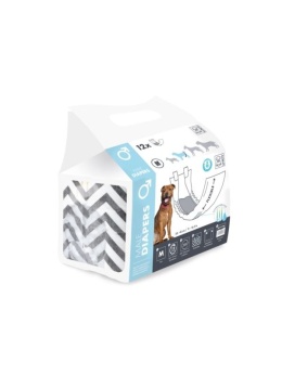 M-Pets DIAPERS - ON - Pieluszki dla psa roz. M 12 szt.