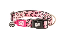Max&Molly GOTCHA! Smart ID Leopard Pink - Obroża dla psa - L