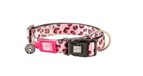 Max&Molly GOTCHA! Smart ID Leopard Pink - Obroża dla psa - M